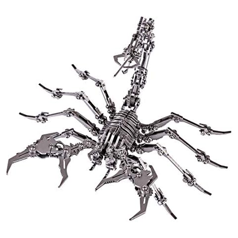 JOYFLY Metal DIY Assembly Scorpion King Model Simulated Decoration Scorpion Metal Model Kit 3D Puzzle Gift for Children Teenage Adult Cover