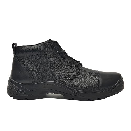 Image of TSF Genuine Leather Police Shoes for Men, Uniform Boots,