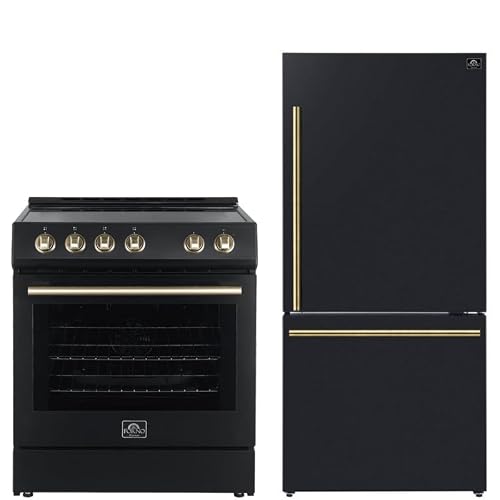 FORNO Espresso 2-Piece Kitchen Package – 30" Electric Range & 31"...