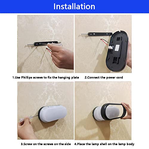 Image of JACKAL 18 Watt Warm White LED Outdoor Wall Lights, Gate Lights Waterproof (Oval) - Fancy Exterior Wall Mounted Light, Wall Lamp | IP65 Grade Waterproof Body - 6 Months Warranty