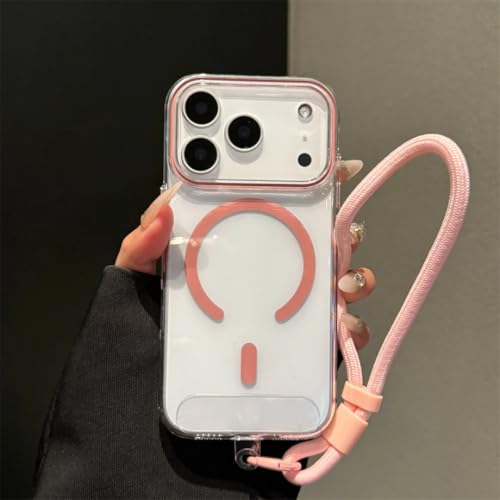 RNOZX iPhone 15 Pro Max�p �����^�����}�O�l�b�g�����X�g�X�g���b�v�P�[�X PC�A�N���������A�[�}�[�J�o�[�iiPhone 15 Pro Max�p/�s���N TJDS�j