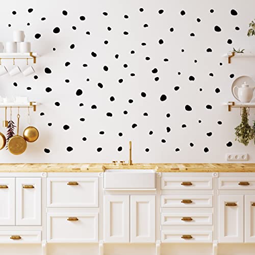 Decalcomania Irregular Black Dots Wall Decals - Set of 216