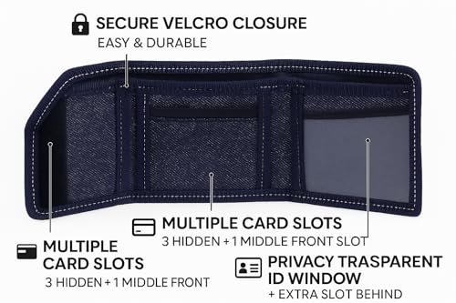 Image of Fabric Material Bifold and 3 fold Wallet for Men and Boys Combo Pack of 2 Stylish Wallets
