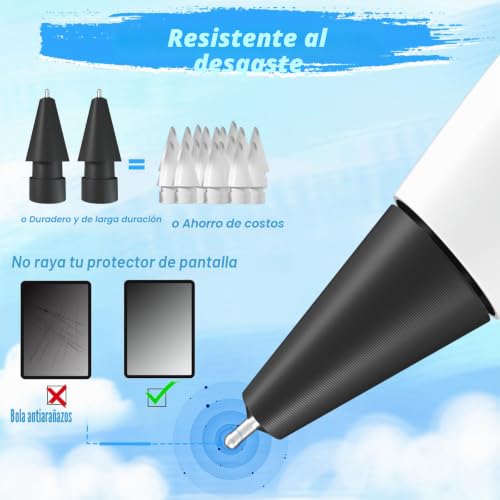 Punta de lápiz de Apple sin desgaste de 0.78mm con control preciso para iPad 5