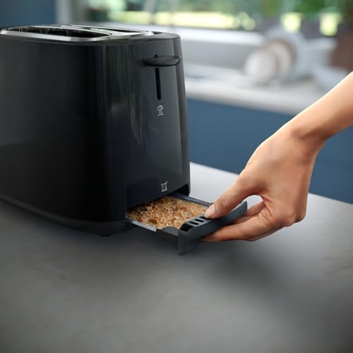 Philips Daily Collection Tost Makinesi - 2 dilim, 8 ayar Erişim. entegre hamur ısıtıcısı, Kompakt tasarım, Otomatik durma, Geniş yuva, Siyah (HD2581/90) - Görsel 3