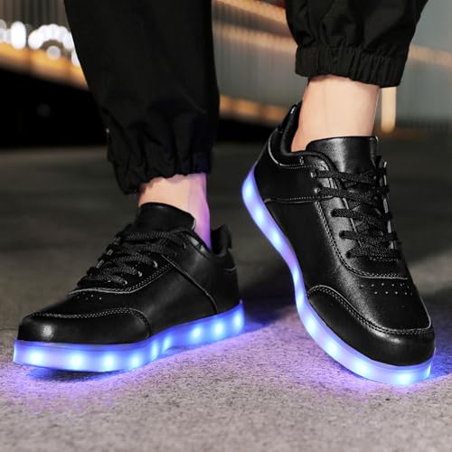 Image of JEVRITE Unisex LED Light Up High Top Sneakers - USB Charging for Women & Men - Couples Shoes
