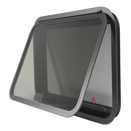 24E050 - Emergency Exit Window Latch Can Fail - AROW MV210 Emergency Exit Windows 5 HECASA 30'W x 20'H RV Emergency Exit Window w/Trim Ring & Screen Tinted