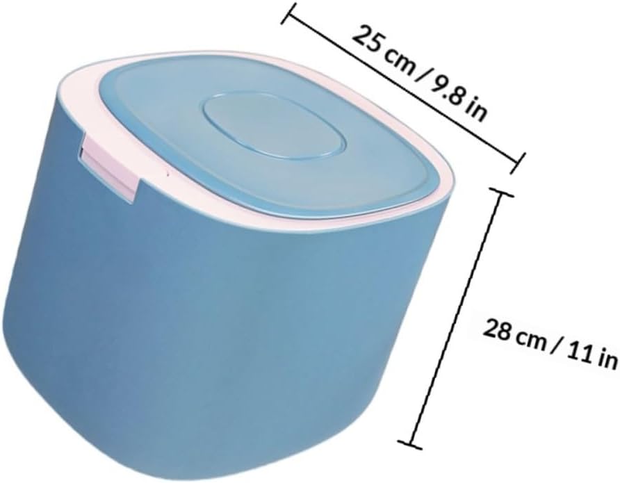 Veemoon 11l Sealed Pet Food Container Airtight Dog and Cat Food Bucket Moisture-proof Grain Storage Bin for Household Use