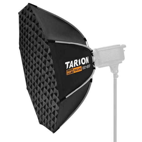 TARION Fotografie Softbox mit Bowens Halterung: 90cm Faltbare Quick Release Softboxen mit Glitter achteckige Soft Box für Studio Photography Video Blitz...