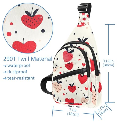 Mochila pequeña bandolera cruzada bolsa de pecho de día frutal 5
