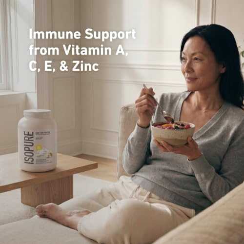 Image of Isopure Zero Carb Whey Isolate Protein Powder, Banana Cream 3 LB