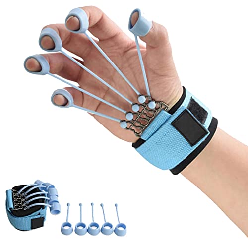 EUNEWR Finger Extensor Exerciser Handgriffverstärker 40 Pfund Finger Hand Extensor Exerciser mit Resistance Band Stretcher Strengther, für Männer Frauen