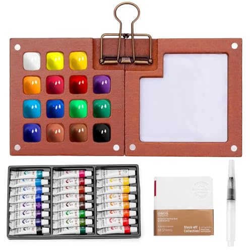 Mini Watercolor Paint Set, Tiny Mini Paint Palette Travel Kit,