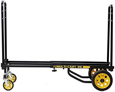 Rock-N-Roller R6RT (Mini) 8-in-1 Folding Multi-Cart/Hand Truck/Dolly/Platform Cart/29" to 42.5" Telescoping Frame/500 lbs. Load Capacity, Black