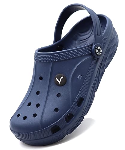 SVAAR Men's Navy Blue Clogs - 6 UK