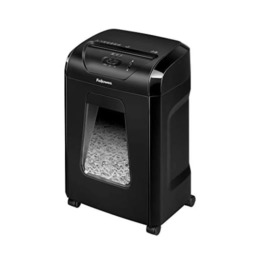 Fellowes Powershred 12C15 12-Sheet Crosscut Paper Shredder for Office and Home with Safety Lock, Black 4014401
