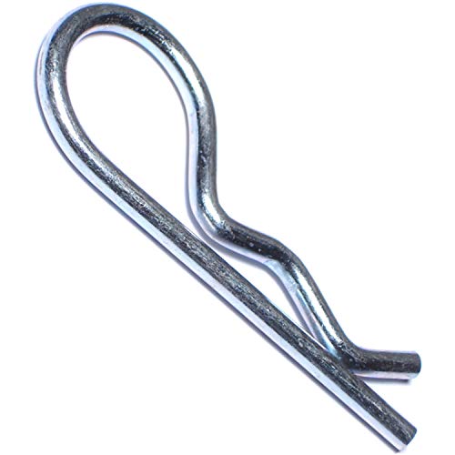 Hard-to-Find Fastener Hitch Pin Clips, Zinc-Plated Alloy Steel, Durable Metal Safety Pin Clips for Heavy Duty Trailer Hauling, Farm & Industrial Use, 5/32 x 2-15/16", Pack of 50 by Hard-to-Find Fastener - Used condition - US$12.17