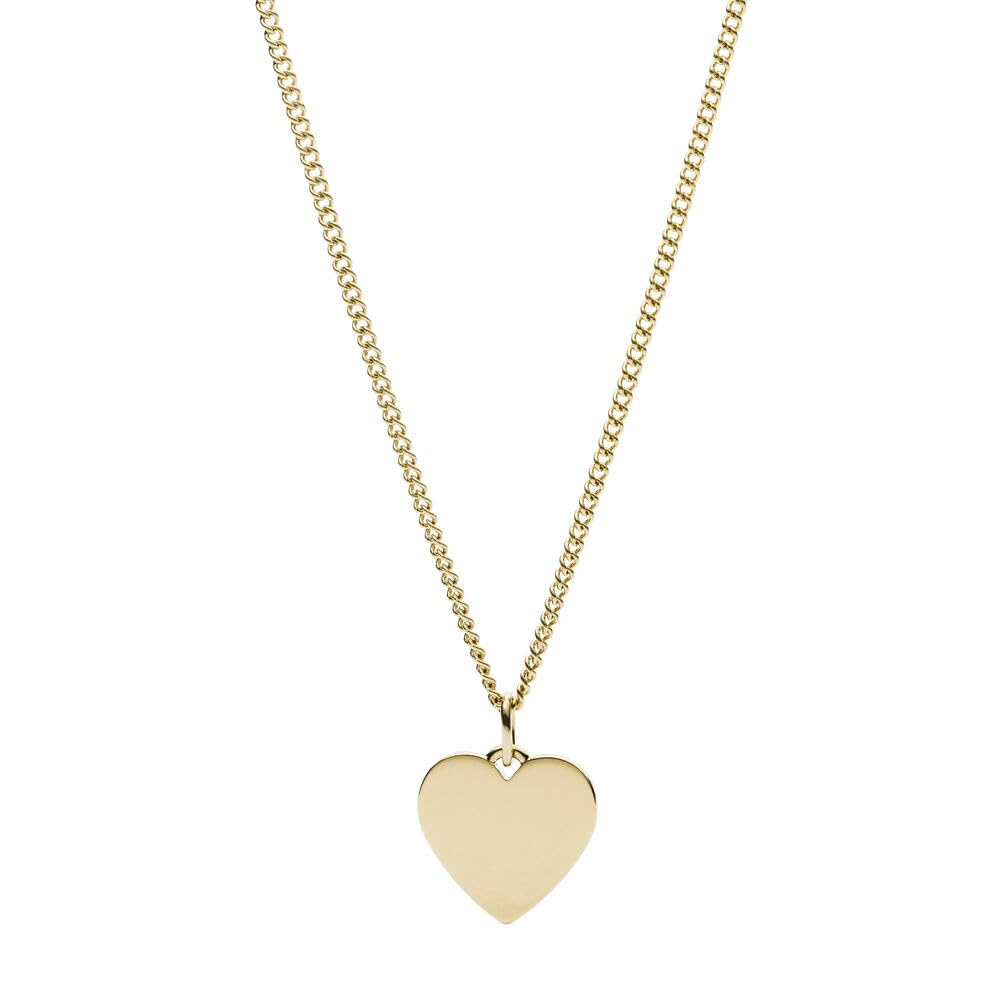Fossil Halskette Heart Gold-Tone Stainless Steel Produktbeschreibung