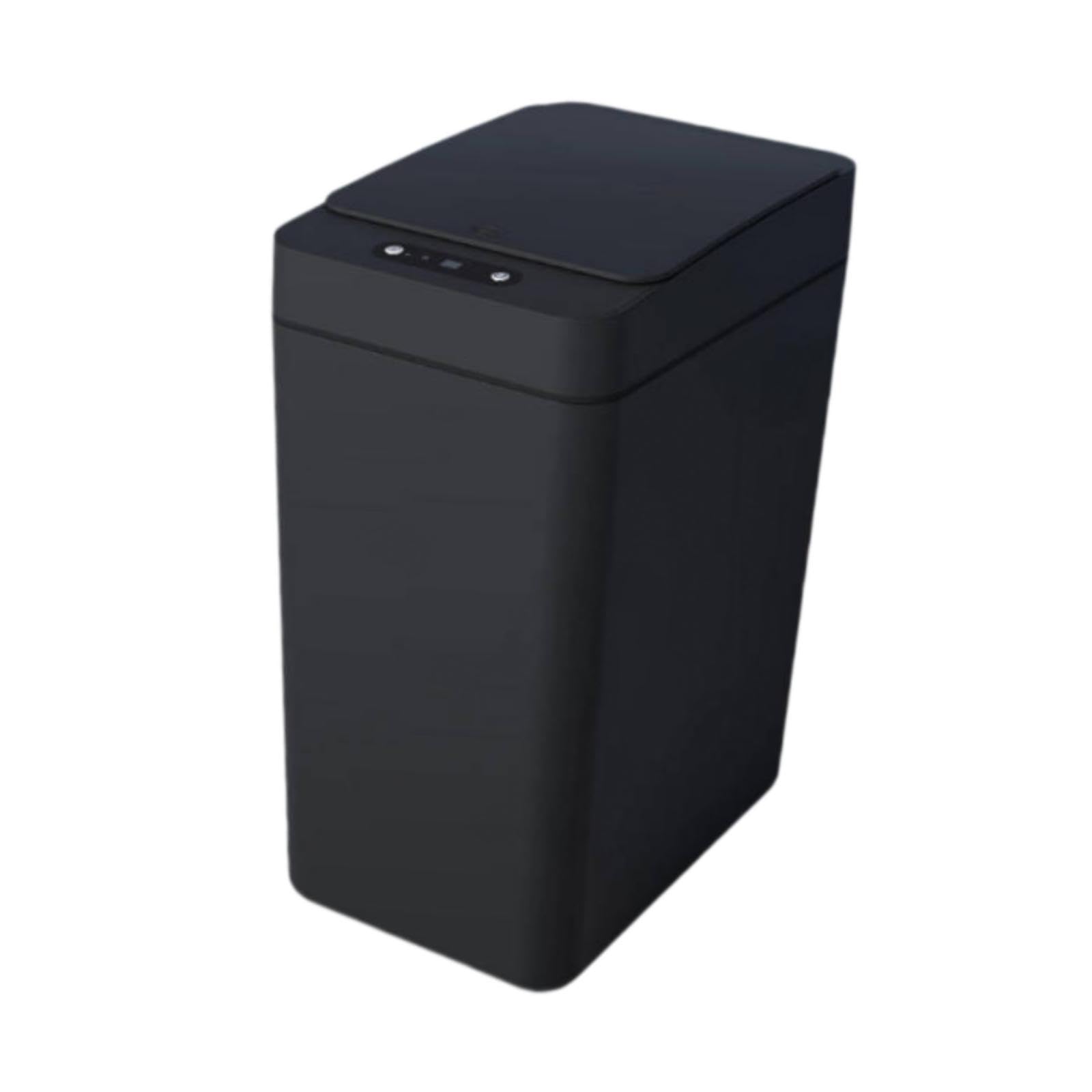 CALANDIS® Bathroom Smart Touchless Trash Slim with Lid for Office Living Room Home Black | Trash Cans & Wastebaskets | Household Supplies & Cleaning 2
