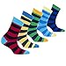 Socks n Socks-Boy's 5-pair Fun Cool Cotton Colorful Dress Crew Socks Gift Box