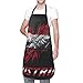 Austria Austrians Flag Eagel Djustable Chef Apron For Men Women, Patriotic Waterproof Bib Apron For Kitchen Cooking Bbq Commercial Restaurant Gardening Sewing Baking