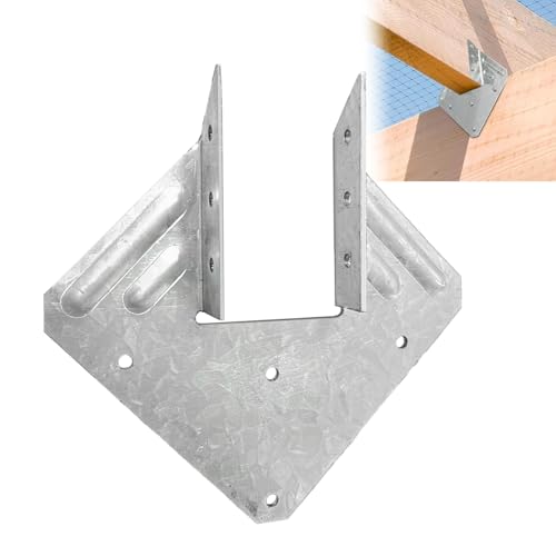 (30 Packs) Hurricane Ties for Rafer, Hot Dip Galvanized 18-Gauge Hurricane Straps, Steel Connector for Roofing Trusses Wood Timber, Seismic Joist Hangers, Roof Brackets by ADLMPW - Used condition - CA$56.04