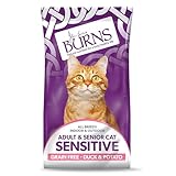 Burns Pet Nutrition Cat Food Sensitive Duck and Potato Grain Free 1.5 kg - Image 1