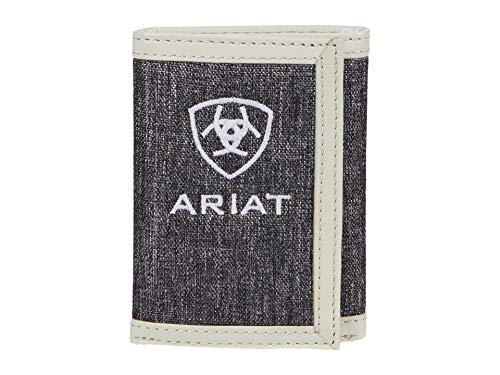 ARIAT Embroidery Trifold Wallet Heather/White One Size