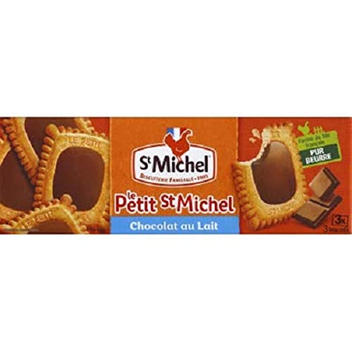St Michel - Le Petit St Michel - Biscuits au Chocolat au Lait - Pur Beurre - Farine de Blé...