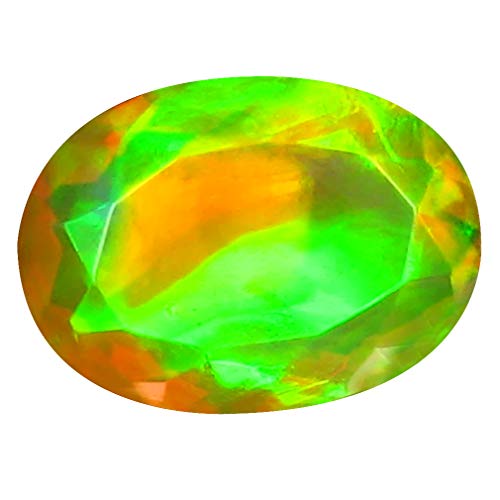 Opale arc-en-ciel véritable 2.12 ct ovale 12x9mm pierre précieuse vrac Éthiopie