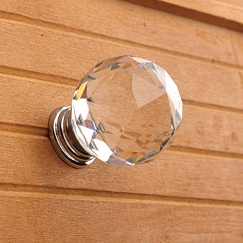 Mibee A bola do cristal de vidro do puxador do puxador do armário segura o hardware 20-30mm do armár
