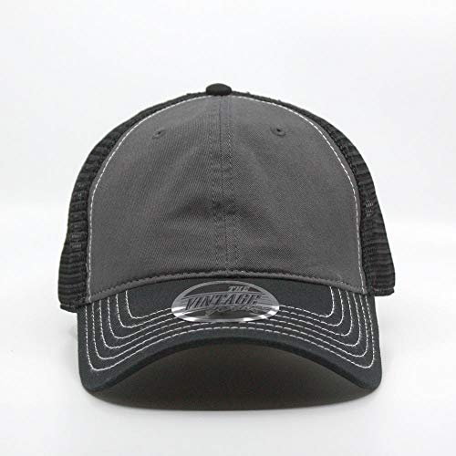 Image of The Vintage Year Washed Cotton Unstructured Soft Mesh Adjustable Trucker Baseball Cap