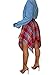 Women's Plaid Skorts Skirts - High Waisted Tie Front Pleated Summer Asymmetrical Skirt with Shorts Red XXXL