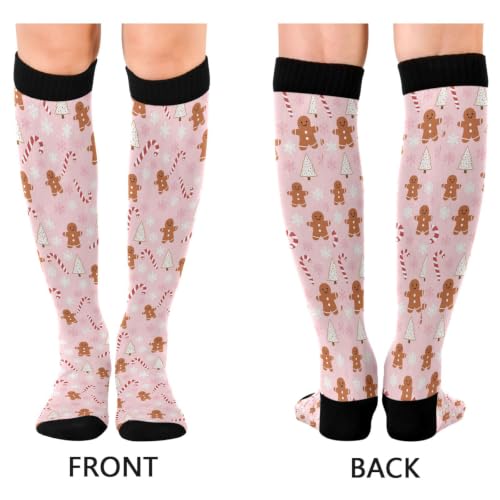 Image of Wusikd Halloween Black Cat Compression Socks for Women and Men Circulation Pumpkin Long Socks for Athletic Running 1