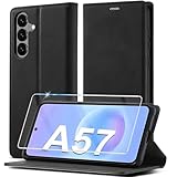 Ailicici Handyhülle für Samsung Galaxy A57 5G Hülle Leder, Mit Schutzfolie, für Samsung Galaxy A57 Klapphülle Ledermaterial,Kartenfach RFID-Blockierung Wallet Case,Flip Klappbar Schutzhülle Galaxy A57