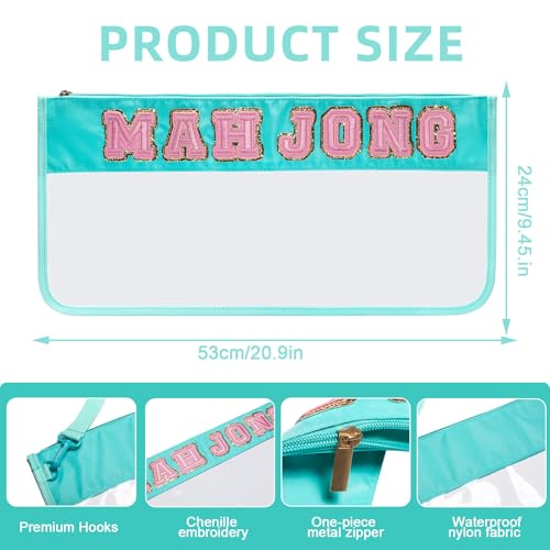 Bolsa para Mahjong Americana impermeable y transparente miniatura 2
