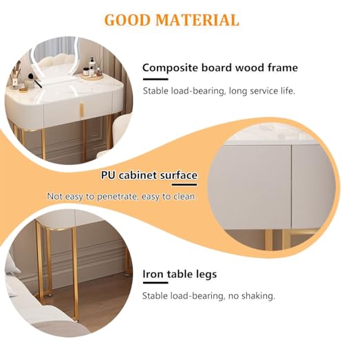 Tocador compacto para dormitorio pequeño con cajones que solucionan la falta de espacio 5