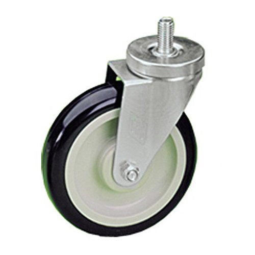 Medium Duty 3" Threaded Stem Caster with Blue Polyurethane Wheel