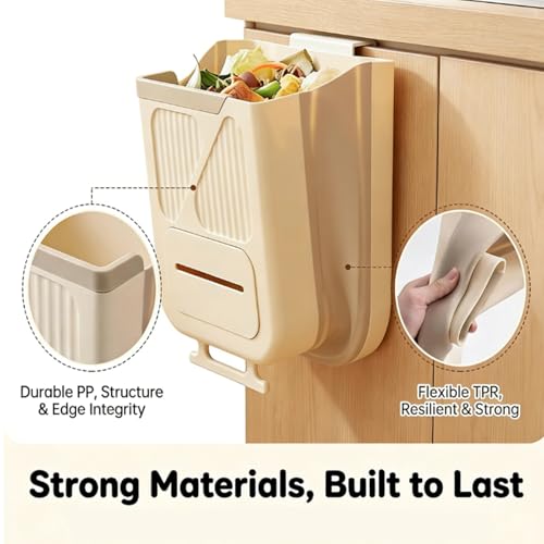 Caneca plegable para colgar en cocina, gris miniatura 5