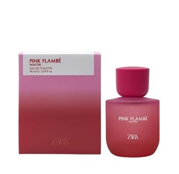 Zara Pink Flambe Winter Perfume for Women EDT Eau de Toilette 90ml 3.04 fl. oz. Warm Floral Fragrance with Pear, Freesia, Violet, Rose, Sandalwood & Musk Cozy & Feminine Winter Scent