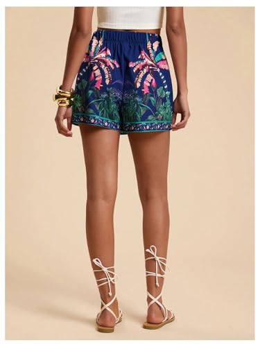Image of SweatyRocks Women's Boho Mini Skirts Floral Shorts Tie Side Wrap Skorts