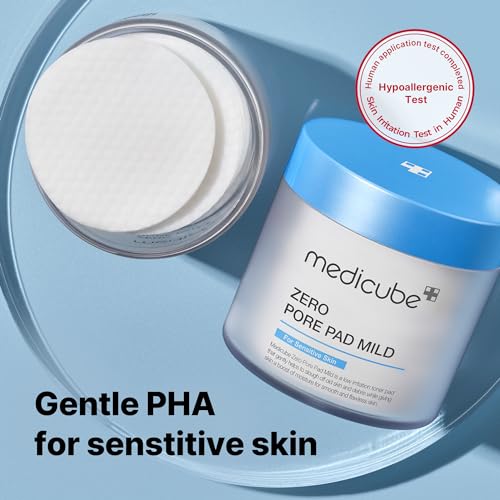 Medicube Zero Pore Pads Mild 2.0 (70 blocos) - Tônico suave calmante para esfoliação, minimização de