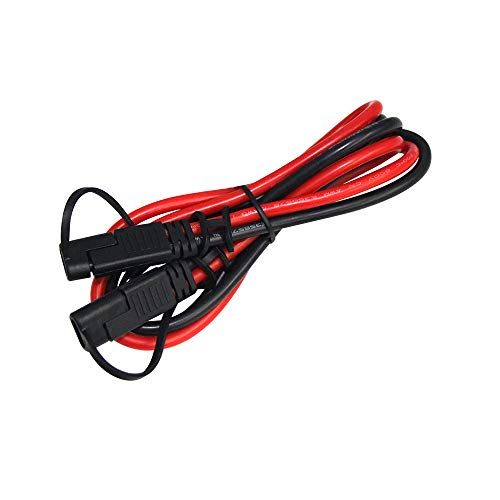 KUNCAN 3FT Sae to Sae 2 Pin 10awg DC Power Heavy Duty Sae Battery Quick Disconnect/Connect Extension Cable with Sae Connectors with Dust Cap