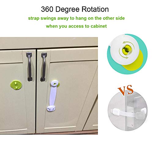 image for SMBOX Cabinet Locks Child Safety No Drill Drawer Latches Baby Proof Ad