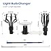 JWGUTS 26FT Reach Light Bulb Changer for High Ceilings, 5-20FT Lightbulb Changing Pole Extension, 26FT+ High Reach Light Bulb Removal Tool for High Ceilings and Recessed Lights