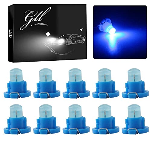 Grandview 10Pcs T4.2 Cob 1 Smd Led For Dashboard Instrument Cluster Light Car Light Bulb Side Light Indicator Light Interior Panel Bulb Light 12V (Blue) #TOP19