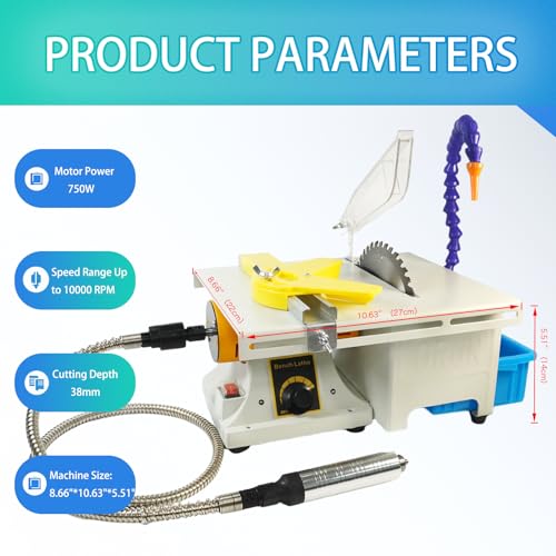 750W Mini Table Lapidary Saw