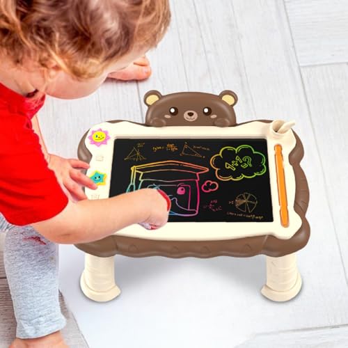 Tabletas de escritura LCD, tablero de dibujo para niños, herramienta de aprendizaje interactiva, tableta de escritura LCD con soporte para niños y niñas práctica de escritura a mano - imagen 7
