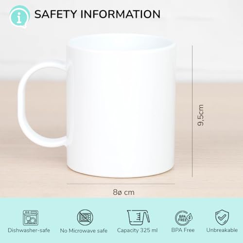 Miniatura 4 de Wanapix Taza De Plástico Personalizada Para Niños Vuelta Al Colegio Guardería Taza Infantil Con Nombre Plástico Irrompible Sin Bpa 325 Ml Spider Hero
