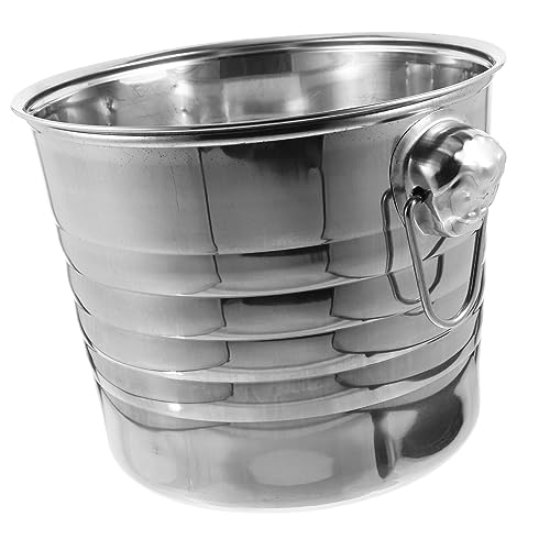 Alipis Cubitera para Bar Inoxidable Contenedor para Cubitos De Hielo para Eventos